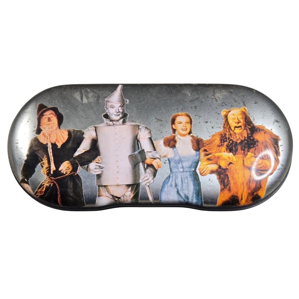 Warner Bros The Wizard of Oz Vintage 1997 Metal Glasses Eyeglass Case Hard Shell